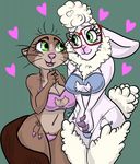  &lt;3 anthro bra caprine clothed clothing dawn_bellwether disney female lingerie mammal mooshmouse mrs._otterton mustelid otter panties sheep skimpy underwear zootopia 