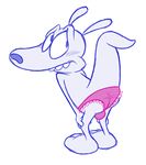  balls blush butt clothed clothing crossdressing ladysomnambule male mammal marsupial panties rocko rocko&#039;s_modern_life underwear wallaby 