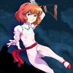  brown_hair cat's_eye clarisse_de_cagliostro crown image_sample kemi433 kemi_(kemi433) ladder lupin_iii pixiv_sample sky solo star_(sky) starry_sky 