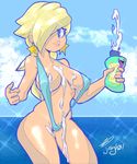 barely_covered breasts female human jroy101 lips looking_at_viewer lotion mammal mario_bros nintendo not_furry pubes rosalina_(mario) smile suggestive video_games 