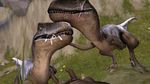  cgi cum digital_media_(artwork) dinosaur fingering human mammal masturbation orgasm penis raptor source_filmmaker sumeriandragon theropod 