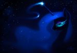  2013 blue_eyes blue_hair equine female friendship_is_magic hair horn krrrokozjabrra long_hair magic mammal my_little_pony night nightmare_moon_(mlp) smile solo unicorn 