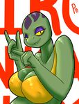  bust_(disambiguation) female hand_gesture make-up plaga pose reptile scalie seductive 