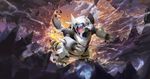  aggron ambiguous_gender blue_eyes claws mega_aggron mega_evolution nintendo official_art pok&eacute;mon video_games 