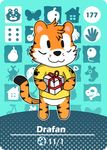  amiibo amiibo_card animal_crossing chibi colored custom_made cute feline gift male mammal nintendo relish solo tiger video_games 