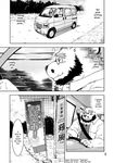  anthro bear clothing comic english_text eyewear glasses greyscale kumagaya_shin male male/male mammal manga monochrome overweight text tom_(kumagaya) 