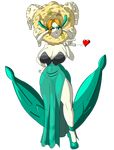  &lt;3 absurd_res anthro big_breasts black_eyes blow_kiss breasts clothing dress fairy fan_character female florges flower forbiddenknights2 gala_dress grass hair hand_on_hip hi_res huge_breasts humanoid leaves light_hair lips long_ears looking_at_viewer mature navel nintendo one_eye_closed plant pok&eacute;mon simple_background solo standing thick_thighs video_games voluptuous white_skin wide_hips wink 