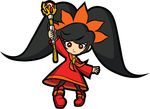  ashley_(warioware) black_hair nintendo official_art pigtails red_eyes staff super_mario_bros. warioware 