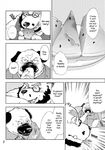  anthro bear canine clothing comic dog english_text eyewear food glasses greyscale kumagaya_shin male male/male mammal manga monochrome overweight pug text tom_(kumagaya) 