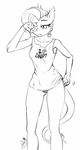  &lt;3 anthro anthrofied bottomless breasts clothed clothing daughter english_text fan_character female friendship_is_magic hair half-closed_eyes hybrid kirin lavender my_little_pony one_eye_closed pia-sama rubbing_eye rubbing_eyes scratching sharp_teeth shirt sketch solo tank_top tears teeth text tired 
