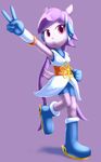  2016 anthro boots breasts clothed clothing dragon female footwear freedom_planet freedom_planet_2 gloves goshaag hair purple_background purple_eyes purple_hair sash_lilac simple_background solo video_games 