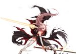  artist_request dungeon_and_fighter female_slayer_(dungeon_and_fighter) full_body holding lipstick long_hair makeup official_art pink_hair red_eyes solo sword thighhighs torn_clothes transparent_background two-handed vagabond_(dungeon_and_fighter) very_long_hair weapon 