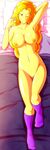  adagio_dazzle_(eg) areola bed breasts clothing dakimakura_design equestria_girls female hair hand_behind_head legwear long_hair looking_at_viewer lying marik_azemus34 multicolored_hair my_little_pony navel nipples nude on_back one_eye_closed pillow pose pussy red_eyes siren smile socks solo two_tone_hair yellow_nipples yellow_skin 