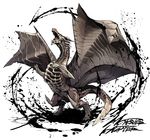  blue_eyes claws dragon fuse_ryuuta kushala_daora monster_hunter monster_hunter_4 monster_hunter_portable_2nd_g no_humans solo teeth wings 