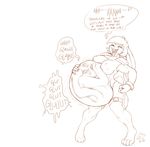 abdominal_bulge anthro belly big_belly bound breast_expansion breasts buckteeth butt_expansion cownugget dialogue digestion female lagomorph mammal nude rabbit sound_effects teeth tongue tongue_out vore wide_hips 