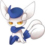  2_tails female meowstic multi_tail nintendo pok&eacute;mon red_eyes ryanners video_games yellow_sclera 