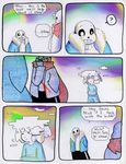  aftertale animated_skeleton blood bone clothed clothing comic dialogue english_text geno_sans_(aftertale)_(character) human loverofpiggies male mammal not_furry protagonist_(undertale) sans_(undertale) skeleton text undead undertale video_games wounded 