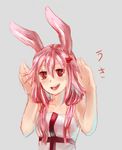  bare_shoulders bunnysuit guilty_crown hair_ornament hairclip kusugu long_hair pink_hair red_eyes solo source_request twintails yuzuriha_inori 