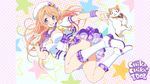  abigail_williams chika_chika_idol cleavage heels neko no_bra nopan open_shirt tsuji_santa wallpaper 