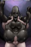  2018 alien alien_(franchise) anal anal_penetration anus balls breasts butt duo erection faceless_male female from_behind_position full_nelson human male male/female male_penetrating mammal nihilophant nipples not_furry open_mouth penetration penis pussy sex xenomorph 