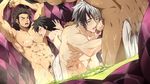  4boys abs age_difference alvin_(tales) anal bara cum cum_in_ass cum_in_mouth cum_on_ass cum_on_body cum_while_penetrated cumdrip drooling erection facial fellatio gaius_(tales) group_sex handjob jude_mathis licking ludger_will_kresnik male_focus mazjojo multicolored_hair multiple_boys muscle nipples oral pecs penis saliva sex size_difference spitroast sweat tales_of_(series) tales_of_xillia tales_of_xillia_2 testicles towel uncensored yaoi 