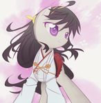  black_hair cosplay crossover cyanaeolin hakama haruna_(kantai_collection) haruna_(kantai_collection)_(cosplay) horse japanese_clothes kantai_collection long_hair military military_uniform my_little_pony octavia_melody parody pony purple_eyes uniform 