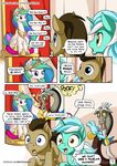  2016 comic dialogue discord_(mlp) doctor_whooves_(mlp) earth_pony english_text equine female feral friendship_is_magic group hi_res horn horse lyra_heartstrings_(mlp) male mammal my_little_pony mysticalpha pony princess_celestia_(mlp) text unicorn winged_unicorn wings 