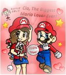  1girl fangirl female iboy male mario nintendo super_mario_bros super_mario_bros. 