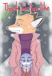  anthro canine clothed clothing disney english_text female fox judy_hopps lagomorph male mammal nick_wilde pokuytred rabbit text zootopia 