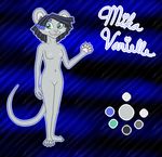  2016 anthro barefoot blush breasts cub digital_media_(artwork) female flat_chested fur hair jaxneesen looking_at_viewer mammal model_sheet mouse nipples nude pussy rodent simple_background smile solo young 