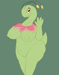  anthro areola belly big_breasts breasts claws dinosaur erect_nipples female flora_fauna flower green_skin hi_res looking_at_viewer mammal meganium navel nintendo nipples nude overweight plant pok&eacute;mon posexe presenting pussy simple_background slightly_chubby smile solo standing thick_thighs video_games voluptuous wide_hips yellow_eyes 