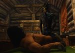  anal animated argonian human humanoid male male/male mammal nord not_furry penis reptile scalie sex skyrim the_elder_scrolls video_games 