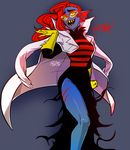  alternate_species clothing female fish g0966 gloves hair lab_coat marine monster red_hair solo swap underfell underswap undertale undyne video_games yellow_sclera 