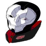  2019 akatsuki clothed clothing digital_media_(artwork) human jhin_(lol) league_of_legends male mammal mask naruto riot_games simple_background solo unknown_lucas video_games 