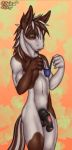  anthro blush chokodonkey clothing donkey equine green_eyes half-erect male mammal nude panties penis solo thong underwear 