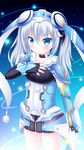  armor blue_eyes headdress original phantasy_star phantasy_star_online_2 solo twintails white_hair whitey 