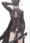  1girl bloodborne from_software joshua_jin lady_maria_of_the_astral_clocktower no_pants panties solo sword 