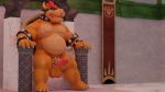  2019 anthro balls belly biceps bowser chair collar digital_media_(artwork) hi_res koopa male mammal mario_bros musclegut muscular muscular_male nintendo nipples overweight overweight_male pecs penis scalie sitting slightly_chubby solo spikes thick_penis thick_thighs throne toastii video_games 