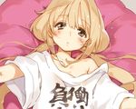  blonde_hair futaba_anzu gray_eyes idolmaster idolmaster_cinderella_girls no_bra starpri 