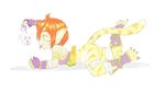  animal_ears breasts breath_of_fire breath_of_fire_ii cat_ears cat_tail drawfag facial_mark furry gloves green_eyes no_panties no_pants orange_hair pointy_ears red_hair rinpoo_chuan short_hair solo source_request tail white_background 