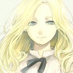  absurdres blonde_hair blue_eyes commentary_request ei_(13805181) highres light_smile marnie omoide_no_marnie ribbon solo 
