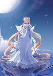  ahma cleavage dress princess_serenity sailor_moon skirt_lift wet wings 