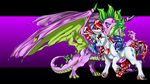  2016 alpha_channel dragon duo equine female friendship_is_magic gem halfdeathshadow hi_res horn long_tongue male mammal my_little_pony rarity_(mlp) spike_(mlp) tongue unicorn 