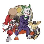  avian batman_(series) bird canine cosplay digital_media_(artwork) disney female fennec finnick fox harley_quinn judy_hopps lagomorph male mammal nick_wilde penguin_(batman) rabbit size_difference the_joker zootopia ル一キ一ドリフト 