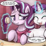  equine female friendship_is_magic horn horse lumineko mammal my_little_pony pony rarity_(mlp) starlight_glimmer_(mlp) unicorn 