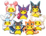  cosplay group mega_altaria mega_audino mega_charizard mega_charizard_x mega_charizard_y mega_evolution mega_lucario mega_sableye mega_slowbro nintendo pikachu pok&eacute;mon unknown_artist video_games 