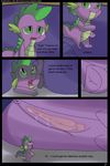  bed comic dragon equine friendship_is_magic hi_res horse macro mammal micro my_little_pony mysterious_mew pony pussy pussy_juice sleeping spike_(mlp) twilight_sparkle_(mlp) 