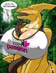  absurd_res big_breasts blush boob_vice breasts eyes_closed female hi_res huge_breasts open_mouth reptile scalie snake tongue walter_sache 