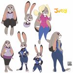  2016 anthro buckteeth clothing cute disney female fur grey_fur hat hi_res judy_hopps lagomorph lionalliance long_ears mammal police police_uniform purple_eyes rabbit smile solo sun_hat sunhat teeth uniform zootopia 