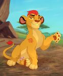  balls cub cum disney feline feral hi_res kion lion male mammal masturbation penis solo the_lion_guard the_lion_king young 